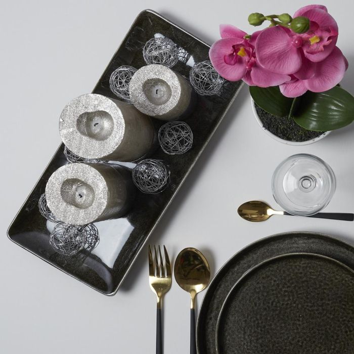 Home Deco Factory Fuente Tokyo 33x15 cm altura 2.5 cm aspecto crudo y natural 4