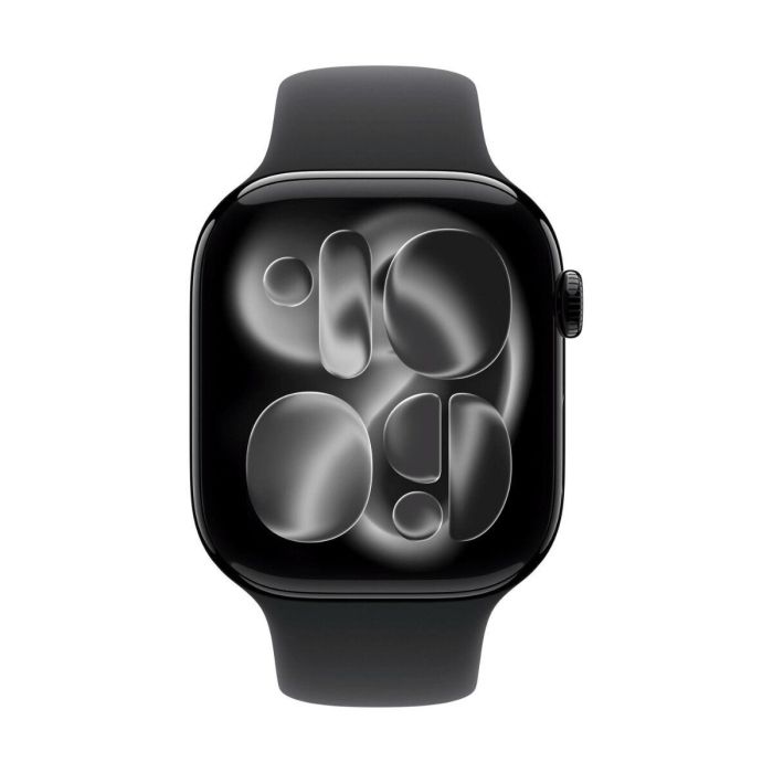 Apple Watch Series 11 GPS 42 mm Caja Aluminio Negro Azabache Correa Deportiva Negra Talla S/M MEQT4ZRA