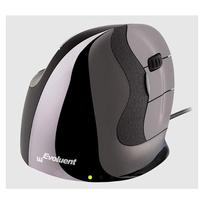 Evoluent VMDL VerticalMouse D Large - Ratón Ergonómico Láser de Diseño Vertical para Mano Grande, Comodidad y Precisión Óptima