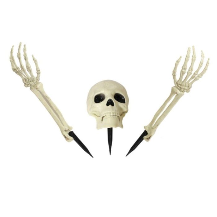 Decoración para Halloween Esqueleto 37 x 25 cm Blanco 0 Decoración para Halloween Esqueleto 37 x 25 cm Blanco 0