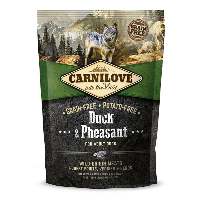 Carnilove Pienso para Perros Adultos Sabor Pato Faisan 1,5 kg