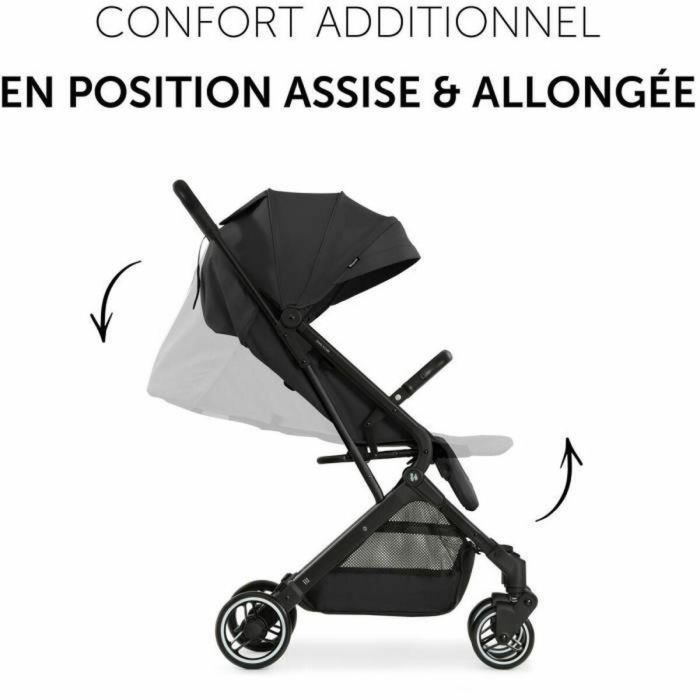 HAUCK HAU4007923160145 Cochecito compacto Travel N Care - Plegado con una mano, 4 ruedas - Negro 2