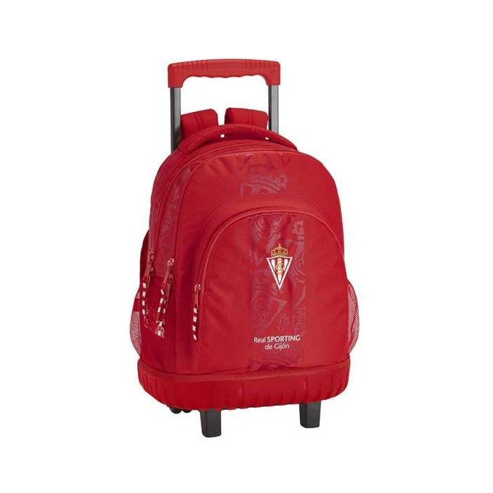 Cartera Escolar Safta Con Carro Sporting De Gijon Mochila Grande Con Ruedas Compact 320x450x210 mm Cartera Escolar Safta Con Carro Sporting De Gijon Mochila Grande Con Ruedas Compact 320x450x210 mm