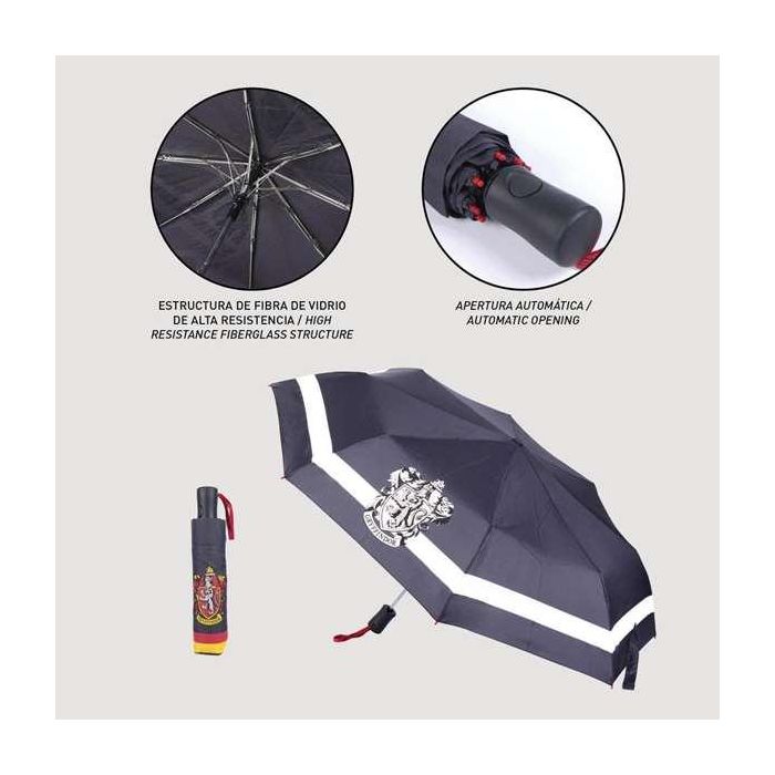 Cerdá Paraguas Automático Plegable Griffindor Harry Potter 53cm Cambia Color Agua