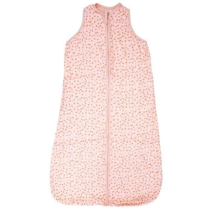 Domiva Saco de dormir de muselina de bambú ultraligero y fresco para verano, 6-24 meses (90 cm). Suave, fácil de lavar, Estampado Poema. 1