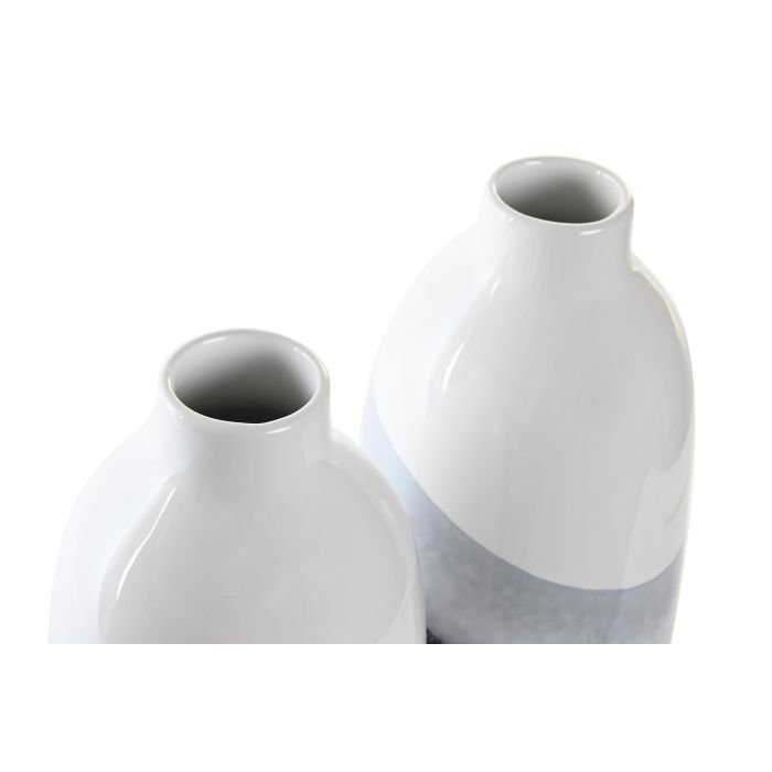 DKD Home Decor Jarrón Tricolor Dolomita 13 x 29 x 13 cm (2 Unidades) 2
