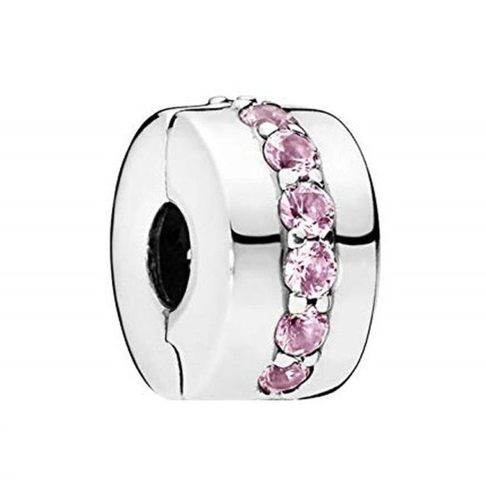 Charm Mujer Pandora PINK SPARKLING ROW CLIP Charm Mujer Pandora PINK SPARKLING ROW CLIP