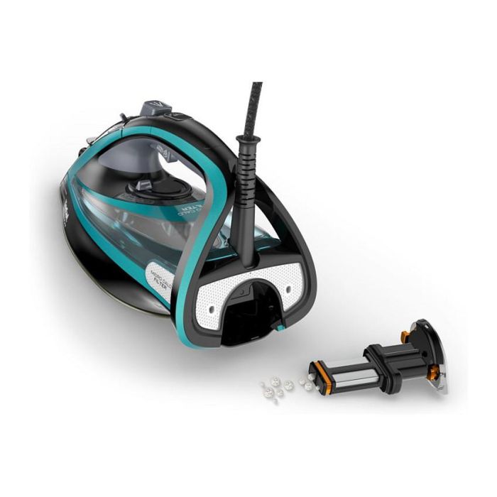 Tefal FV 9844 Plancha de vapor Ultimate Pure, Suela Durilium Autoclean, 3200W