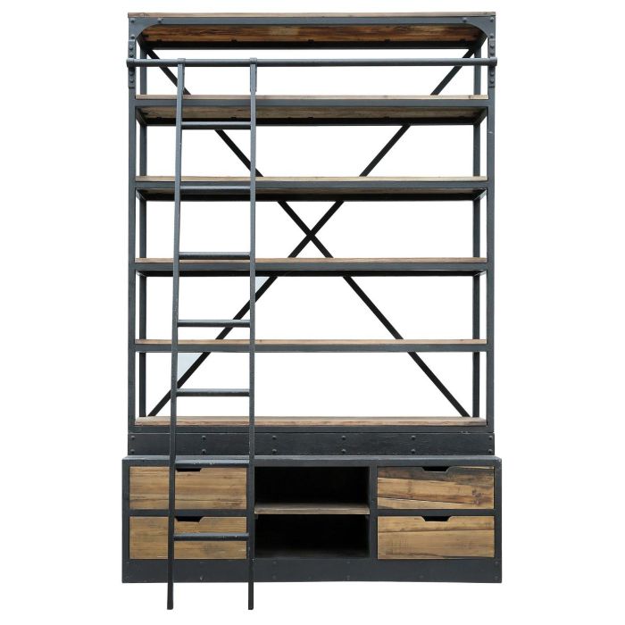 Libreria Loft DKD Home Decor Marron Negro 45 x 243 x 160 cm Libreria Loft DKD Home Decor Marron Negro 45 x 243 x 160 cm