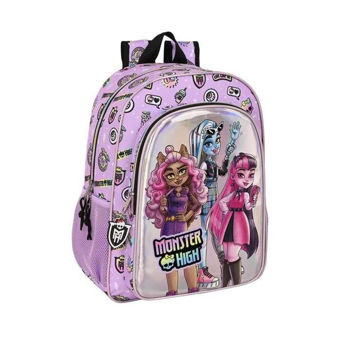 Mochila Escolar Monster High Best boos Lila 33 x 42 x 14 cm