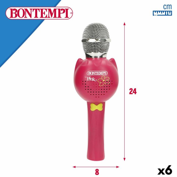 Micrófono Karaoke Bontempi 6 Unidades 17 Micrófono Karaoke Bontempi 6 Unidades 17