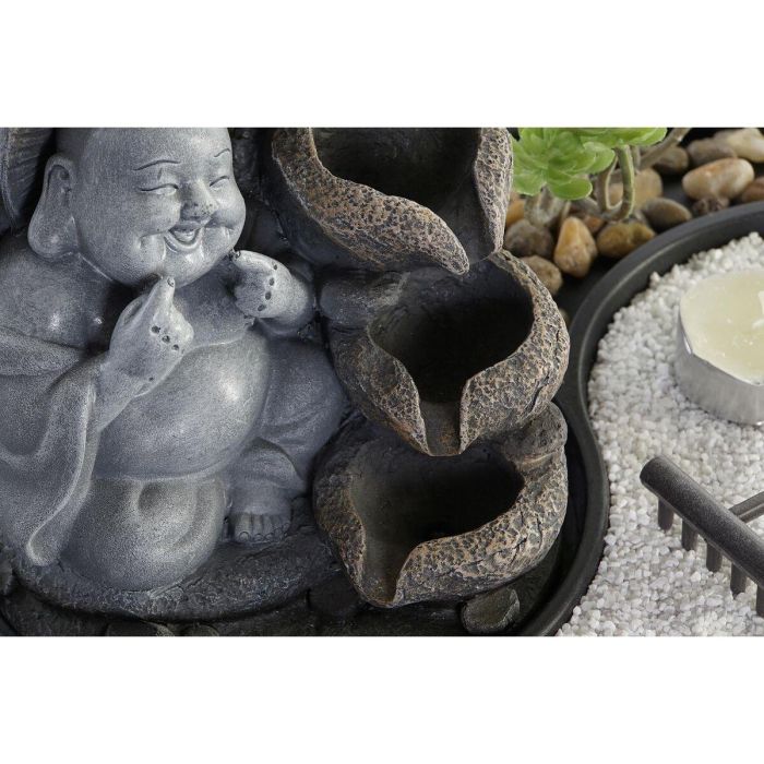 Fuente Oriental DKD Home Decor Negro Gris 21 x 23 x 29 cm (2 Unidades) 1 Fuente Oriental DKD Home Decor Negro Gris 21 x 23 x 29 cm (2 Unidades) 1
