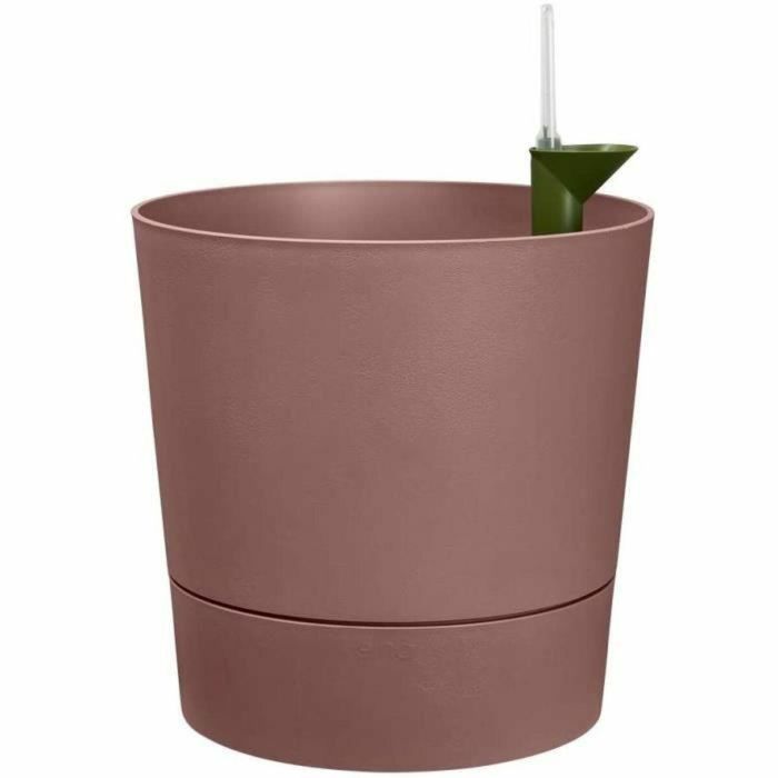 Greensense Aqua Care Greenensense Flower Pot - Tanque de plástico - con ruedas - Ø30 - arcilla marrón 4