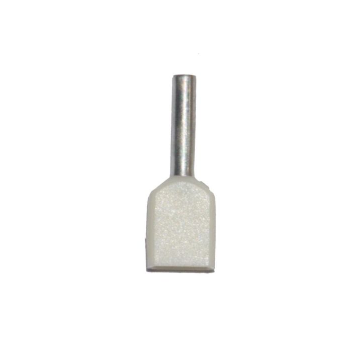 Puntera aislada 00,50 mm², doble, blanca, 100 unidades Puntera aislada 00,50 mm², doble, blanca, 100 unidades