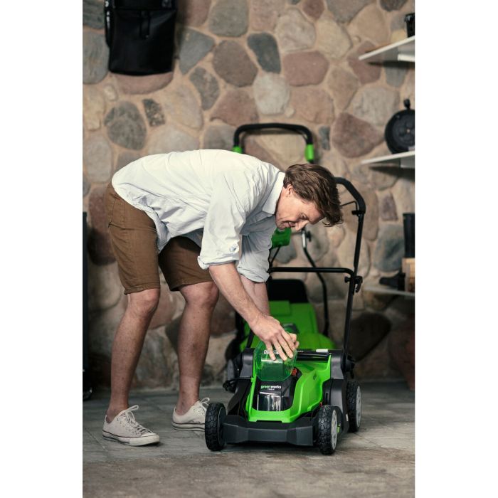 Cortacésped de Batería Greenworks GD24LM33 24 V 30 L 1 Cortacésped de Batería Greenworks GD24LM33 24 V 30 L 1