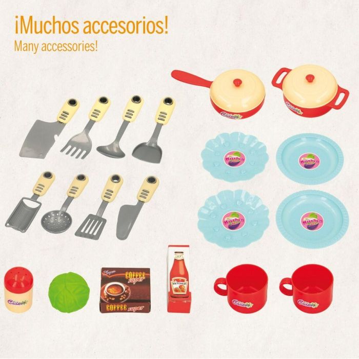 Cocina de Juguete Colorbaby 23 Piezas 37 x 47 x 23 cm 1