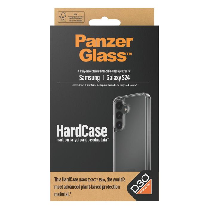 PanzerGlass HardCase con D3O para Samsung Galaxy S24 - Funda Transparente con Protección MIL-STD-810H - 100% Policarbonato Reciclado 2 PanzerGlass HardCase con D3O para Samsung Galaxy S24 - Funda Transparente con Protección MIL-STD-810H - 100% Policarbonato Reciclado 2