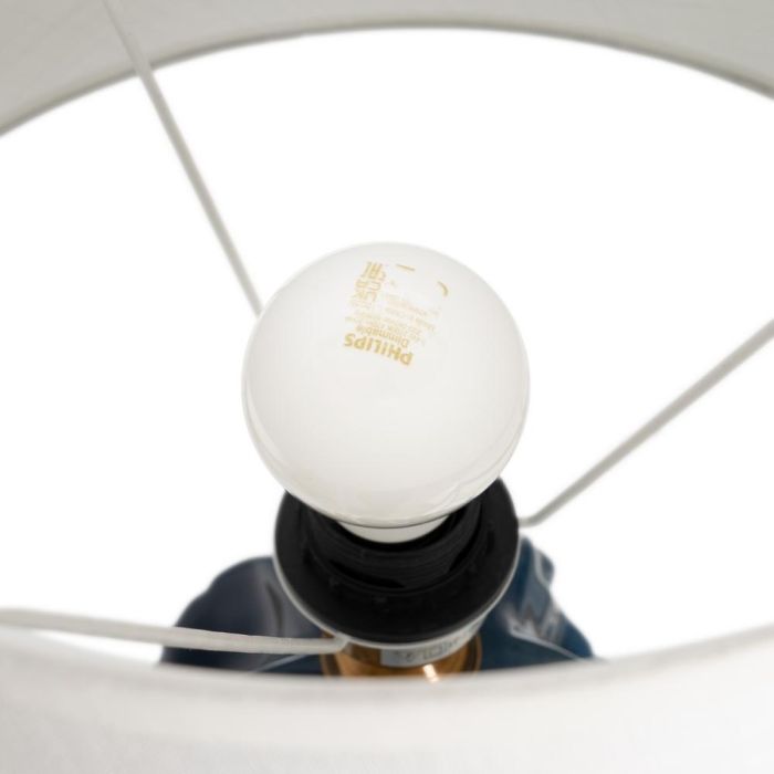 Lámpara Mesa Azul Cerámica Iluminación 40 X 40 X 62 cm