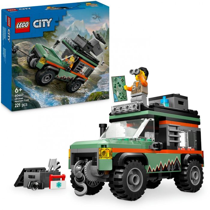 LEGO 60447 City Todoterreno 4x4 de Montaña con Cabrestante y Minifigura, Juego de Construcción +6 Años 13 LEGO 60447 City Todoterreno 4x4 de Montaña con Cabrestante y Minifigura, Juego de Construcción +6 Años 13