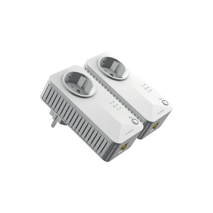 Strong Powerline 600 Duo Adaptadores PLC 600 Mbit/s Ethernet Blanco 2 Piezas 1