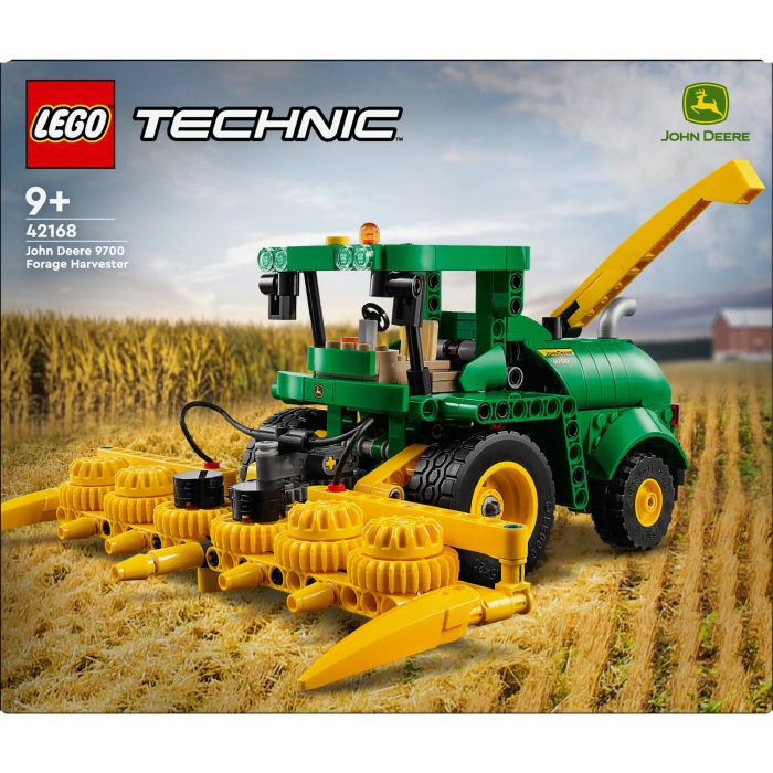 LEGO Technic 42168 John Deere 9700 Forage Harvester con dirección trasera y cabezales para maíz, juguete construcción +9 años 11