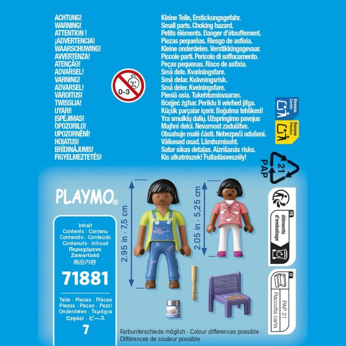 Playmobil Juego de Maquillaje Infantil con Figuras de Niña y Accesorios, Set de Imaginación para Edad 3+ años 2