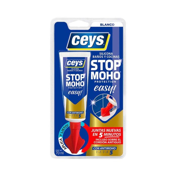 Sellador Ceys Stop Moho Easy! Blanco Silicona 70 ml