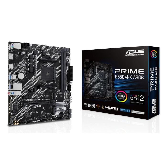 Asus ASU1701162274097 Placa base PRIME B550M-K ARGB - Socket AM4 - DDR4 - Micro ATX 18