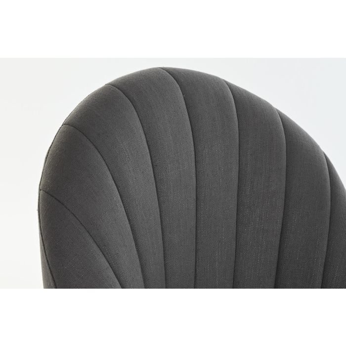 DKD Home Decor Butaca Moderna Tapizada Gris Oscuro, 69x89x68 cm, Estructura Abeto y Asiento Poliéster, Altura Asiento 45 cm 1