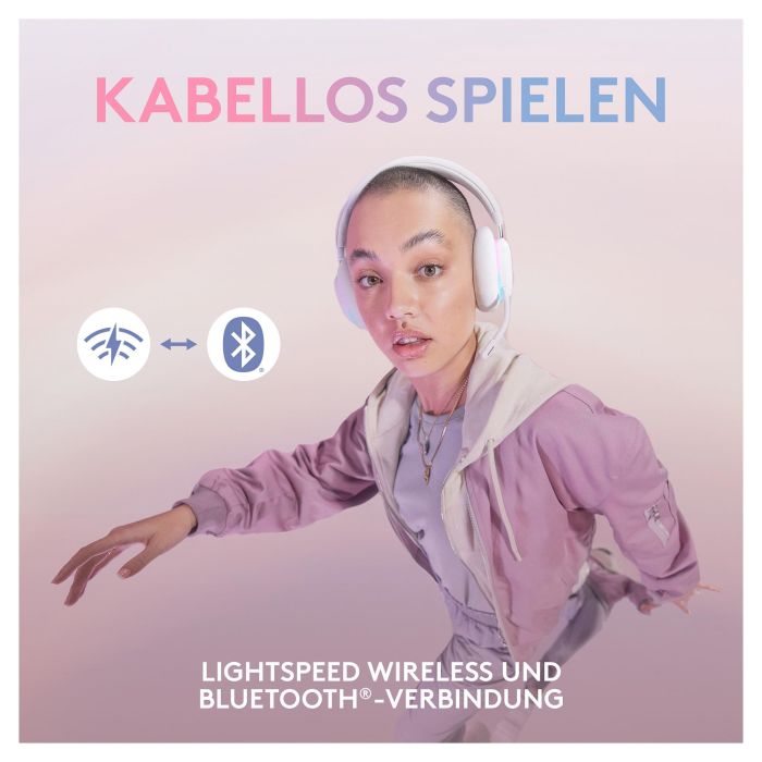 Logitech G735 Auriculares Inalámbricos Bluetooth y Lightspeed, Diadema para Gaming, Color Blanco Mist Logitech G735 Auriculares Inalámbricos Bluetooth y Lightspeed, Diadema para Gaming, Color Blanco Mist