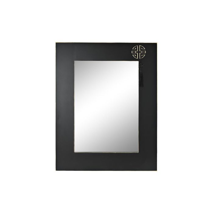 Espejo Oriental DKD Home Decor Negro Dorado 4 x 90 x 70 cm