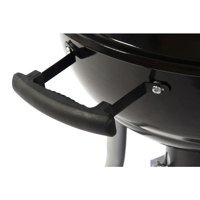 DKD Home Decor Barbacoa para Terraza y Jardín Negra 59 x 91.6 x 52.4 cm Metal y Plástico Desmontable con Termómetro 5