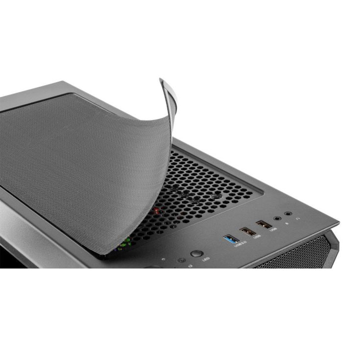 NOX Hummer Quantum Mini Torre ARGB con 4 Ventiladores de 120mm, Chasis de Cristal Templado, Soporte Placas ATX/mATX/ITX, Negro 6