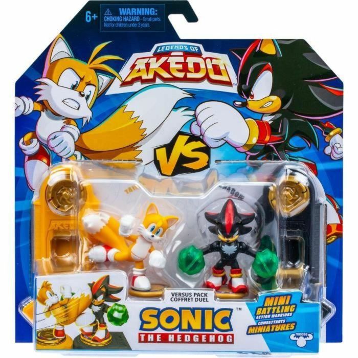 Moose Toys MOO0630996154397 Tails vs Shadow Figure Akedo Quick Battle Pack con 2 Figuras y Controladores Moose Toys MOO0630996154397 Tails vs Shadow Figure Akedo Quick Battle Pack con 2 Figuras y Controladores