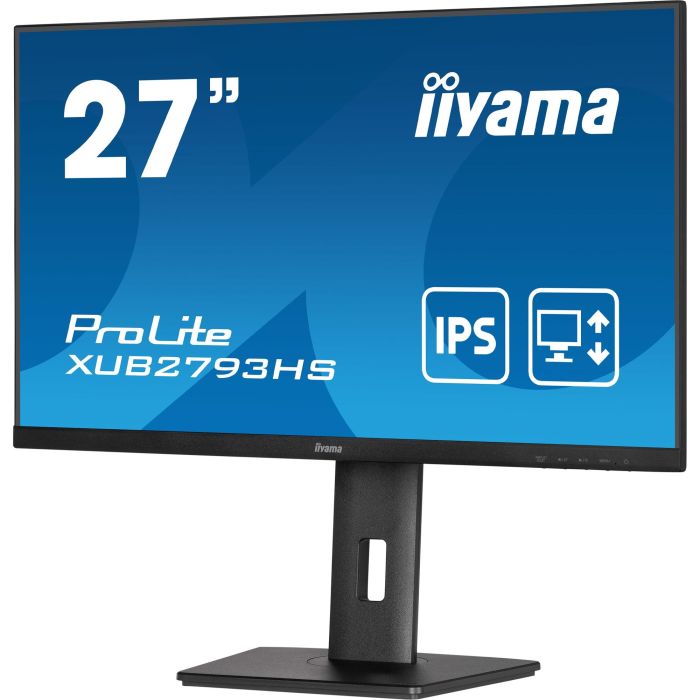 Iiyama XUB2793HS-B7 Monitor IPS 27" Full HD, 100Hz, HDMI, DisplayPort, Altavoces, Ajustable, Negro 6 Iiyama XUB2793HS-B7 Monitor IPS 27" Full HD, 100Hz, HDMI, DisplayPort, Altavoces, Ajustable, Negro 6