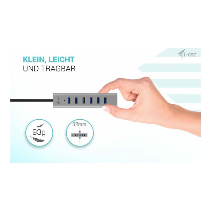 Hub USB i-Tec C31HUBMETAL703