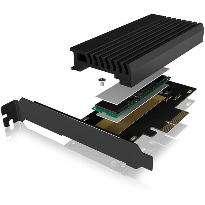 PCI Express Card (x4) > 1x M.2 NVME 2280/2260/2242 mit Kühlkörper RaidSonic 6