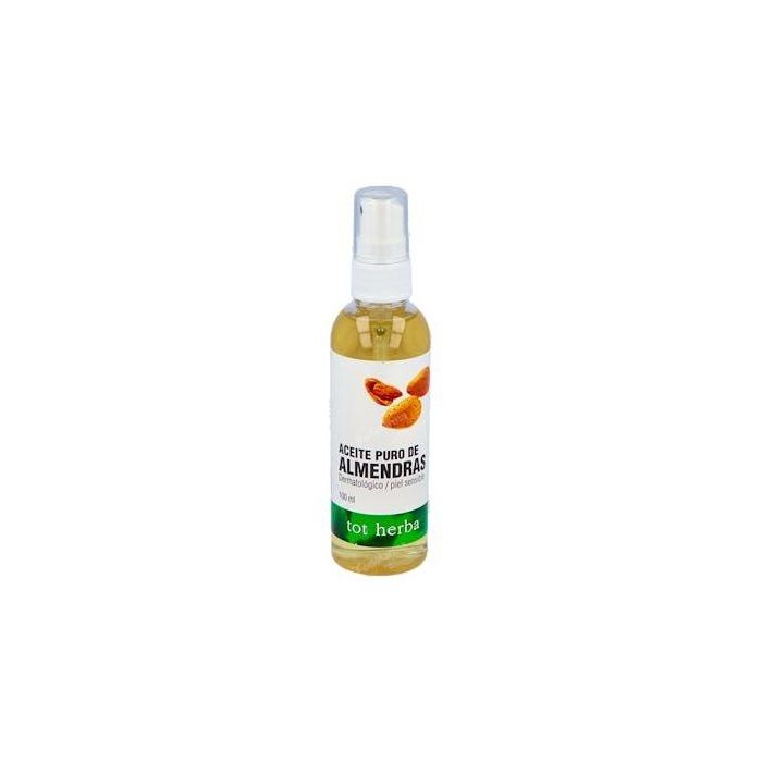TOT HERBA-AUTHEX Aceite de Almendras puro 100ml – Hidratante y Suavizante para Piel y Cabello