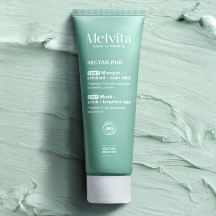 Melvita Nectar Pur Mascarilla Exfoliante 3 en 1 Purificante y Matificante Piel Mixta a Grasa con Menta Piperita 75 ml 6 Melvita Nectar Pur Mascarilla Exfoliante 3 en 1 Purificante y Matificante Piel Mixta a Grasa con Menta Piperita 75 ml 6