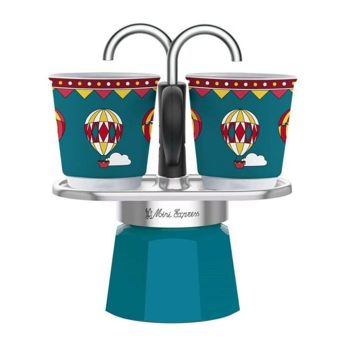 Cafetera Italiana Bialetti Mini Express Winter Wonderland Turquesa Aluminio 2 Tazas 0,9 l 0 Cafetera Italiana Bialetti Mini Express Winter Wonderland Turquesa Aluminio 2 Tazas 0,9 l 0