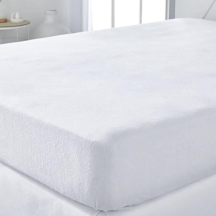 Today Essential Protector de Colchón Absorbente de Fibra Natural 160x200 cm para Cama de Matrimonio Blanco Lavable a 95°C 0 Today Essential Protector de Colchón Absorbente de Fibra Natural 160x200 cm para Cama de Matrimonio Blanco Lavable a 95°C 0