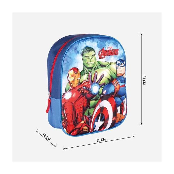 Mochila Escolar The Avengers Azul (25 x 31 x 10 cm) 1