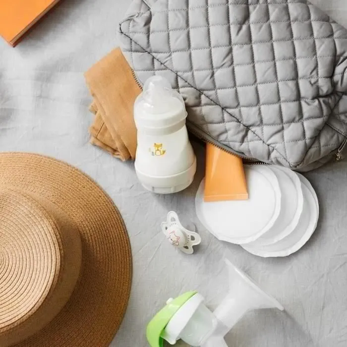 Mam X30 Cojines de Lactancia - Recuadro 30, Super Absorbentes, Ultra Fina, Transpirable y Suave, Invisible a Través de la Ropa, Se Conecta Fácilmente a la Ropa 4