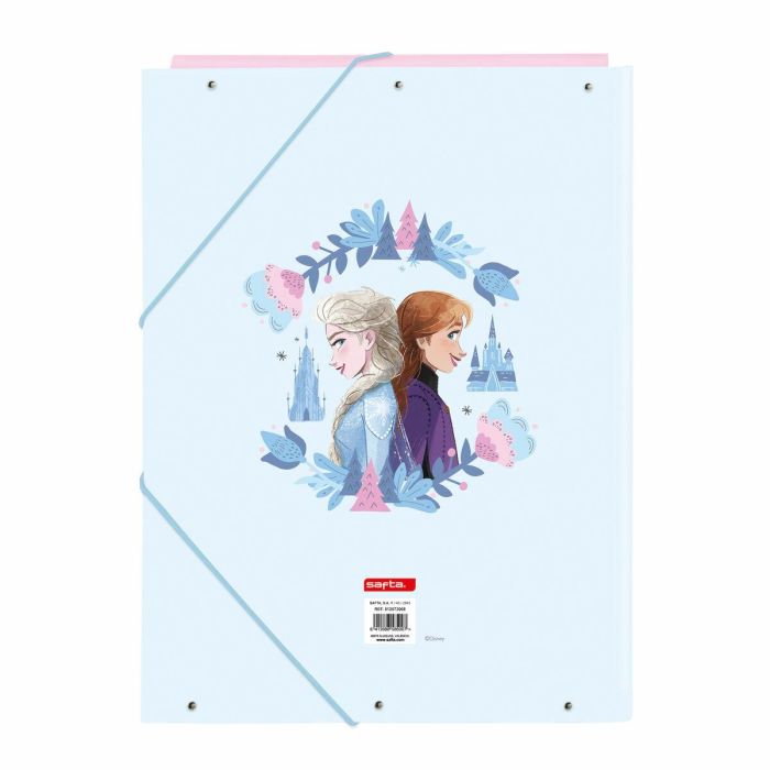 Carpeta de anillas Frozen Ice magic Azul A4 26 x 33.5 x 2.5 cm 1