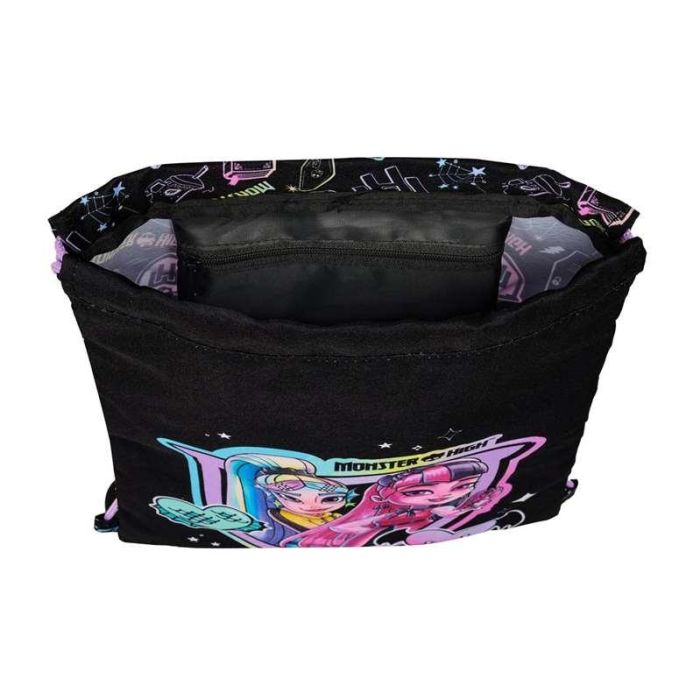 Bolsa Mochila con Cuerdas Monster High Negro 26 x 34 x 1 cm 1 Bolsa Mochila con Cuerdas Monster High Negro 26 x 34 x 1 cm 1