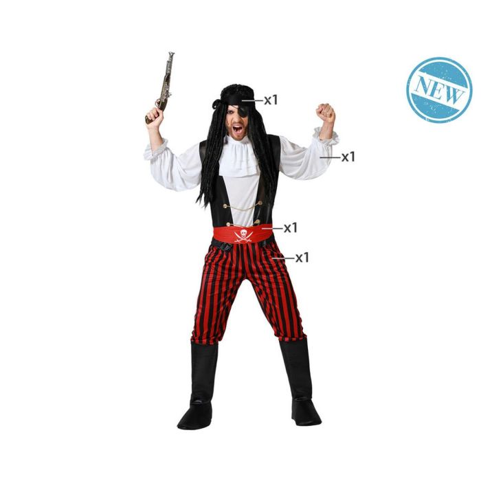 Disfraz para Adultos Pirata Hombre Talla M/L 0 Disfraz para Adultos Pirata Hombre Talla M/L 0