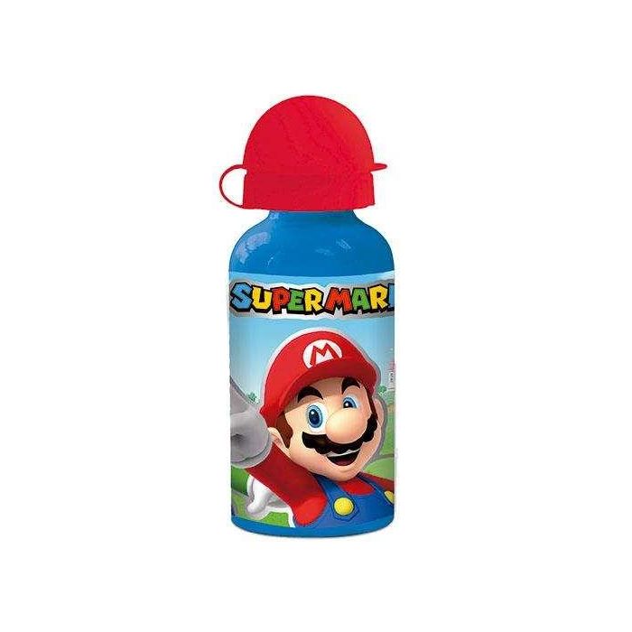 Botella de aluminio super mario 400 ml Botella de aluminio super mario 400 ml