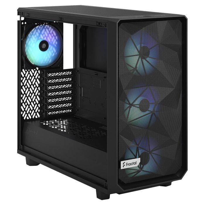 Fractal Design Meshify 2 Lite RGB Black Window Caja de PC ATX con Ventana Lateral y Iluminación Multicolor 11