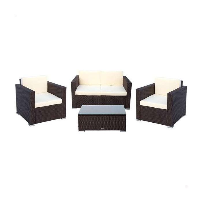 Conjunto de sofá (128x72 cm) + 2 sillones (71x72 cm) + mesa (80x50x32 cm) aktive Conjunto de sofá (128x72 cm) + 2 sillones (71x72 cm) + mesa (80x50x32 cm) aktive