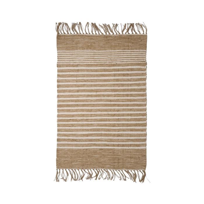 Day Alfombra Day 40x60 cm Algodón Yute Estampado Rayas Cuadros 3